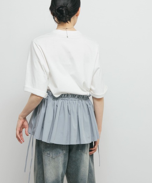 KBF（ケイビーエフ）の「汗ジミ防止ペプラムドッキングTEE（Tシャツ/カットソー・レディース・ホワイト系その他/グレー系その他/オフホワイト・ONE）」の13枚目の写真