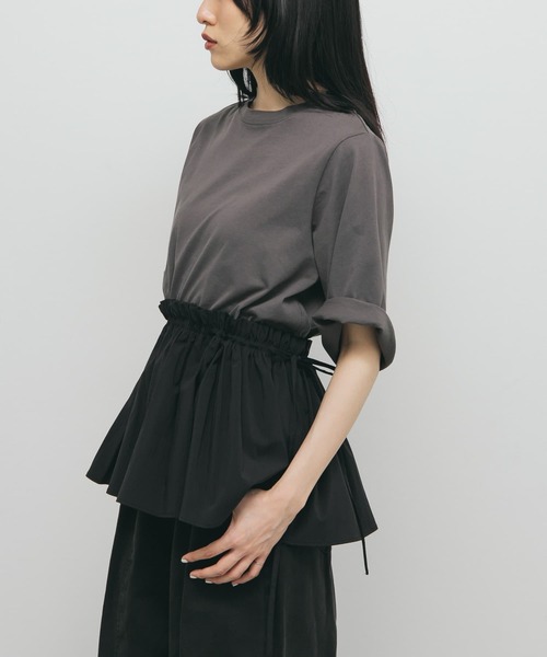 KBF（ケイビーエフ）の「汗ジミ防止ペプラムドッキングTEE（Tシャツ/カットソー・レディース・ホワイト系その他/グレー系その他/オフホワイト・ONE）」の17枚目の写真