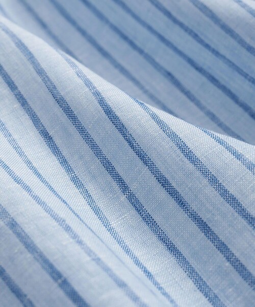 BROOKS BROTHERS（ブルックスブラザーズ）の「アイリッシュリネン　シーズナルパターン　カジュアルシャツ　Regular Fit（シャツ/ブラウス・メンズ・ブルー/ピンク/ホワイト×ブルー・SMALL/MEDIUM/LARGE/X-LARGE/X-SMALL）」の5枚目の写真