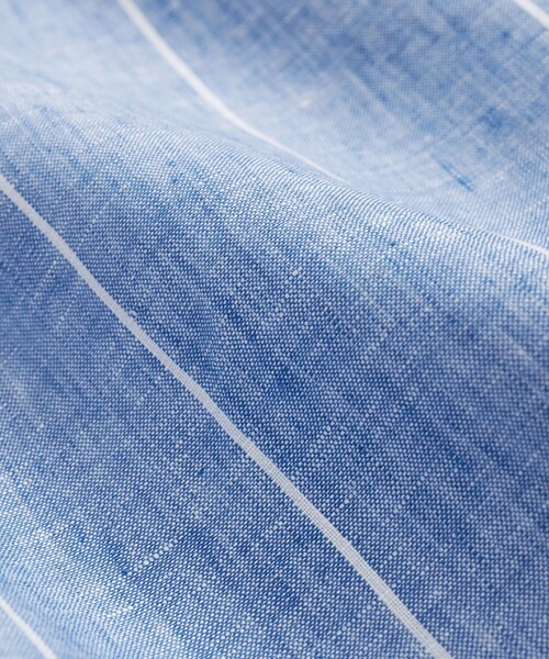 BROOKS BROTHERS（ブルックスブラザーズ）の「アイリッシュリネン　シーズナルパターン　カジュアルシャツ　Regular Fit（シャツ/ブラウス・メンズ・ブルー/ピンク/ホワイト×ブルー・SMALL/MEDIUM/LARGE/X-LARGE/X-SMALL）」の7枚目の写真