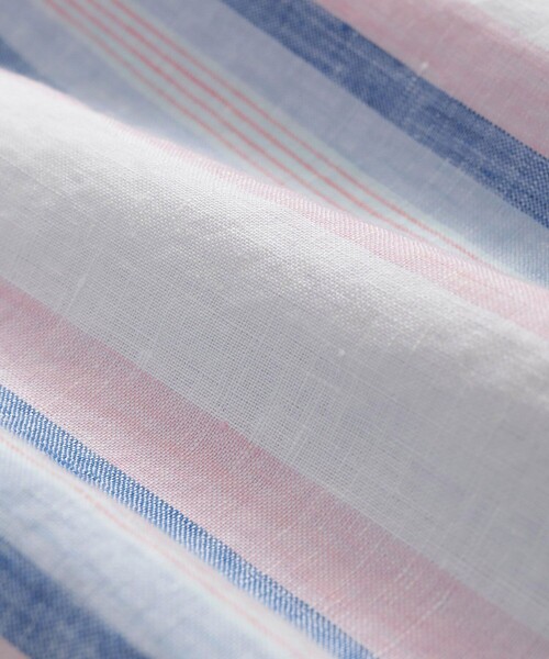 BROOKS BROTHERS（ブルックスブラザーズ）の「アイリッシュリネン　シーズナルパターン　カジュアルシャツ　Regular Fit（シャツ/ブラウス・メンズ・ブルー/ピンク/ホワイト×ブルー・SMALL/MEDIUM/LARGE/X-LARGE/X-SMALL）」の9枚目の写真