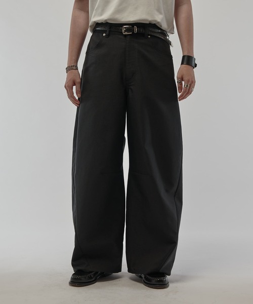 Jent Louis スラックス Lui's スラックス ワイドスラックス メンズ : ZOZOTOWN Yahoo!店