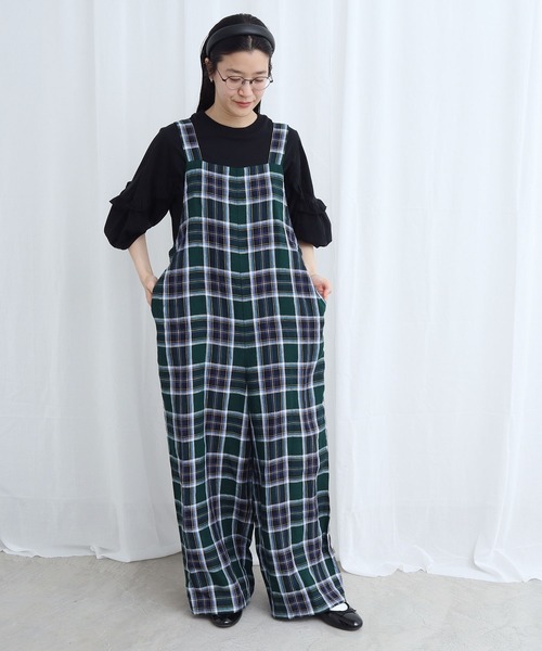 fig Ｌondon（フィグロンドン）の「●Olive salopette（サロペット/オーバーオール・レディース・グリーン・FREE）」の9枚目の写真