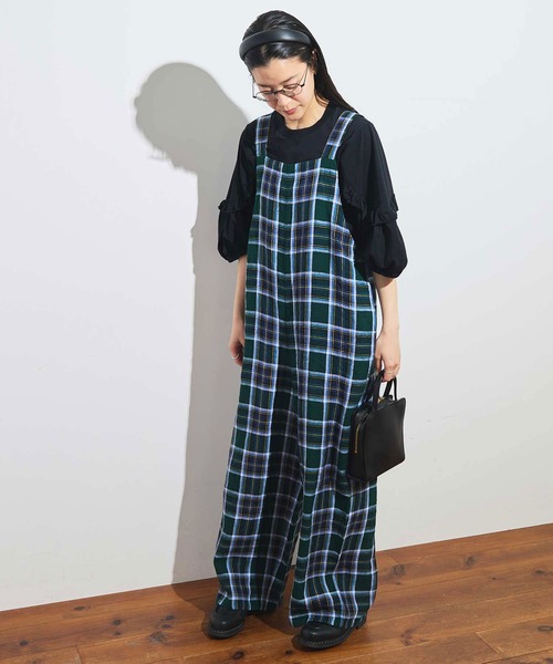 fig Ｌondon（フィグロンドン）の「●Olive salopette（サロペット/オーバーオール・レディース・グリーン・FREE）」の3枚目の写真