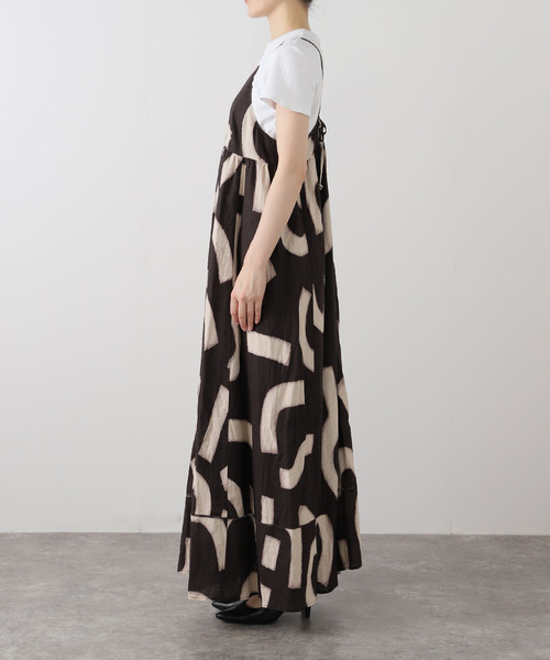 JOURNAL STANDARD(ジャーナルスタンダード)の「VISアサキカプリントワンピース(ワンピース・レディース・ブラック/マスタード・FREE)」の5枚目の写真