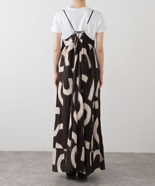 JOURNAL STANDARD(ジャーナルスタンダード)の「VISアサキカプリントワンピース(ワンピース・レディース・ブラック/マスタード・FREE)」の4枚目の写真