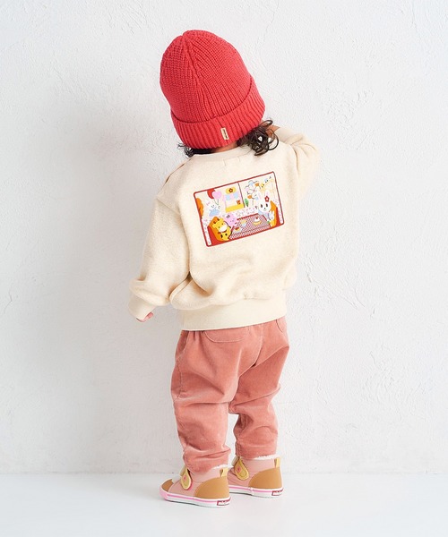 MIKI HOUSE（ミキハウス）の「ワンポイント　ニットフード（ニットキャップ/ビーニー・キッズ・レッド/ブルー/ラベンダー/アイボリー・M(52-56cm)/S(46-50cm)）」の9枚目の写真