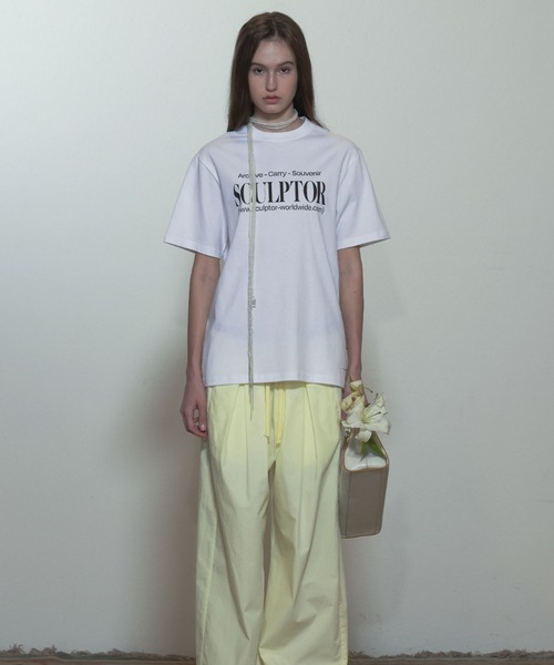 SCULPTOR(スカルプター)の「Classic Logo Tee(Tシャツ/カットソー・レディース・ブラック/ホワイト/ネイビー・MEDIUM/LARGE/SMALL/X-LARGE)」の1枚目の写真