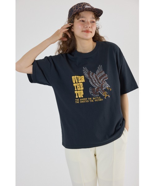 RODEO CROWNS WIDE BOWL(ロデオクラウンズワイドボウル)の「Embroidery motif Tシャツ(Tシャツ/カットソー・レディース・ブラック/イエロー/ネイビー/ホワイト・LARGE/MEDIUM)」の3枚目の写真