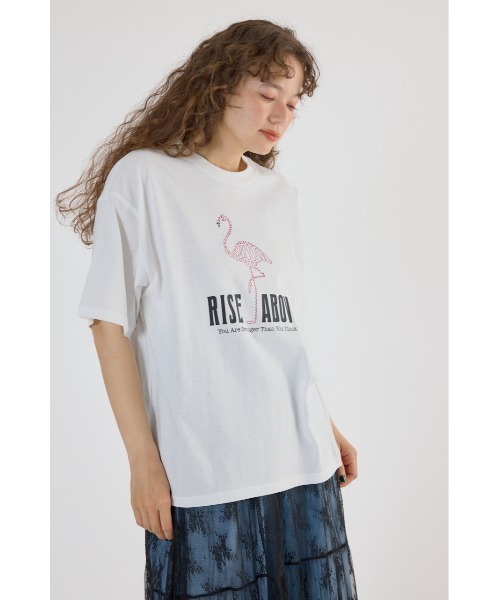 RODEO CROWNS WIDE BOWL(ロデオクラウンズワイドボウル)の「Embroidery motif Tシャツ(Tシャツ/カットソー・レディース・ブラック/イエロー/ネイビー/ホワイト・LARGE/MEDIUM)」の18枚目の写真