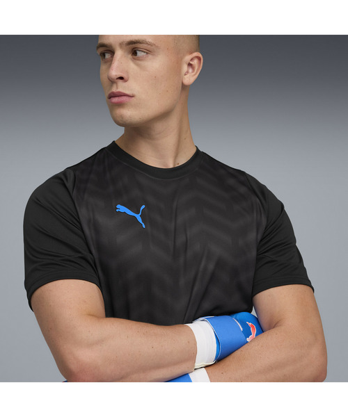 PUMA（プーマ）の「PUMA プーマ メンズ サッカー INDIVIDUALCUP 半袖 シャツ individualCUP Jersey（Tシャツ/カットソー・メンズ・ブラック×ブルー/ブルー系その他2・XX-LARGE/SMALL/MEDIUM/LARGE/X-LARGE）」の8枚目の写真