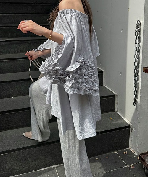 WILLFULLY(ウィルフリー)の「multi jacquard elastic relax PT(その他パンツ・レディース・グレー/ブラウン系その他/ブラック・FREE)」の13枚目の写真