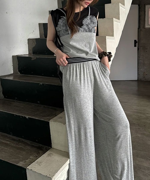 WILLFULLY(ウィルフリー)の「multi jacquard elastic relax PT(その他パンツ・レディース・グレー/ブラウン系その他/ブラック・FREE)」の20枚目の写真
