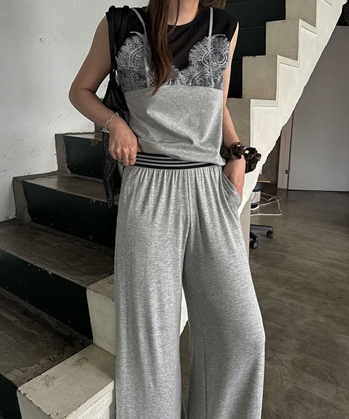 WILLFULLY(ウィルフリー)の「multi jacquard elastic relax PT(その他パンツ・レディース・グレー/ブラウン系その他/ブラック・FREE)」の19枚目の写真