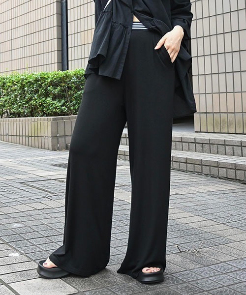 WILLFULLY(ウィルフリー)の「multi jacquard elastic relax PT(その他パンツ・レディース・グレー/ブラウン系その他/ブラック・FREE)」の12枚目の写真
