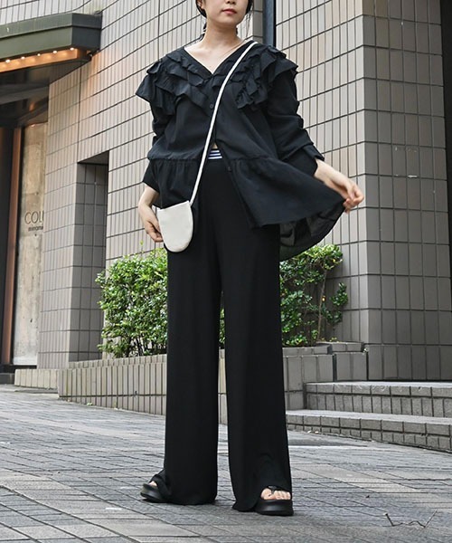 WILLFULLY(ウィルフリー)の「multi jacquard elastic relax PT(その他パンツ・レディース・グレー/ブラウン系その他/ブラック・FREE)」の8枚目の写真