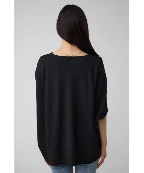 AZUL by moussy(アズールバイマウジー)の「C/T冷感ドルマントップス(Tシャツ/カットソー・レディース・ブラック/ブラック系その他/ライトグレー・FREE)」の14枚目の写真