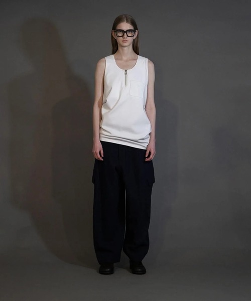 my beautiful landlet（マイビューティフルランドレット）の「【my beautiful landlet】BOILED COTTON WOOL　PANTS（その他パンツ・メンズ・ネイビー/ライトベージュ/ブラック/マスタード・0/2/1）」の3枚目の写真