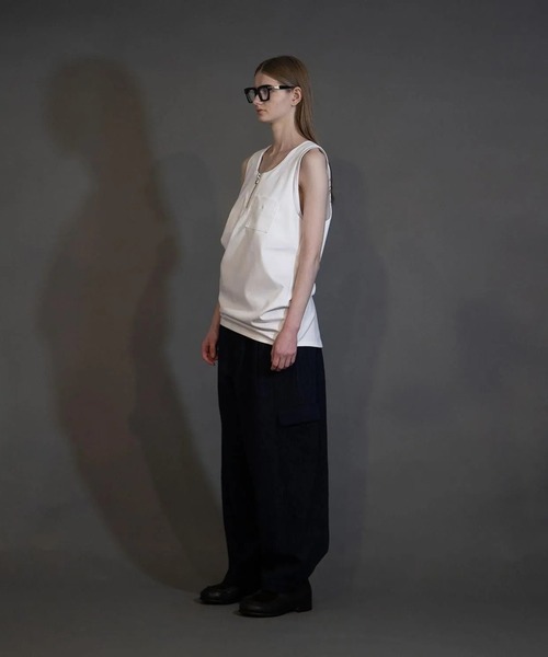 my beautiful landlet（マイビューティフルランドレット）の「【my beautiful landlet】BOILED COTTON WOOL　PANTS（その他パンツ・メンズ・ネイビー/ライトベージュ/ブラック/マスタード・0/2/1）」の8枚目の写真