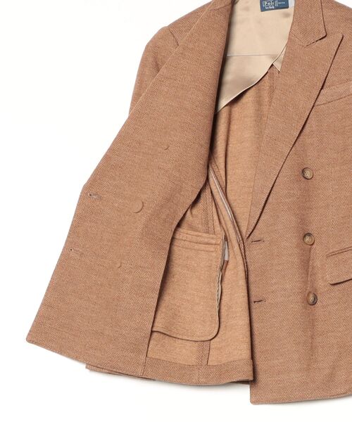ダブルブレステッド ヘリンボーン ブレザー（テーラードジャケット