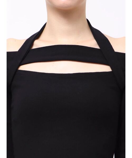 EATME(イートミー)の「ホルターネックオフショルTOP(Tシャツ/カットソー・レディース・グレー/ブラック/アイボリー/オレンジ・FREE)」の11枚目の写真