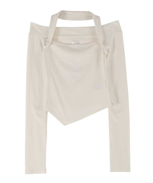 EATME(イートミー)の「ホルターネックオフショルTOP(Tシャツ/カットソー・レディース・グレー/ブラック/アイボリー/オレンジ・FREE)」の20枚目の写真