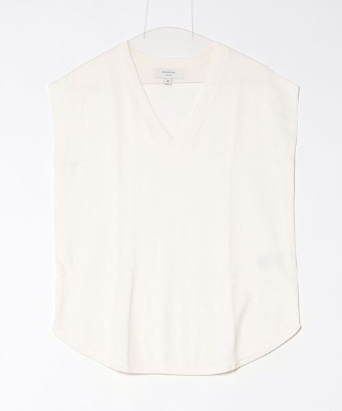 BANANA REPUBLIC FACTORY STORE(バナナリパブリック ファクトリーストア)の「BANANA REPUBLIC FACTORY STORE フォーエバー ラウンドヘム Vネックセーター(ニット/セーター・レディース・ホワイト/ブラック/ネイビー・L/M/S/XS)」の5枚目の写真