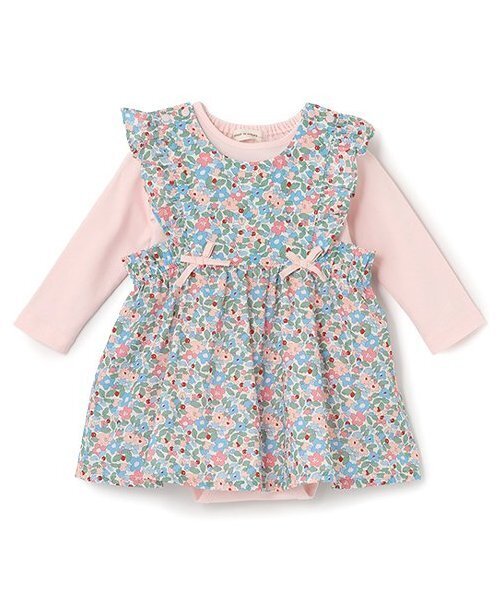 sense of wonder(センスオブワンダー)の「ボディスーツ&ジャンパースカート(ロンパース・キッズ・レモンイエロー/ピンク・70-80cm)」の4枚目の写真