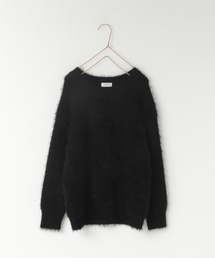 美品＊ドゥロワー シャギーカシミヤニット S ブラック 黒 日本製 プルオーバー 美品＊ドゥロワー シャギーカシミヤニット S ブラック 黒 日本製