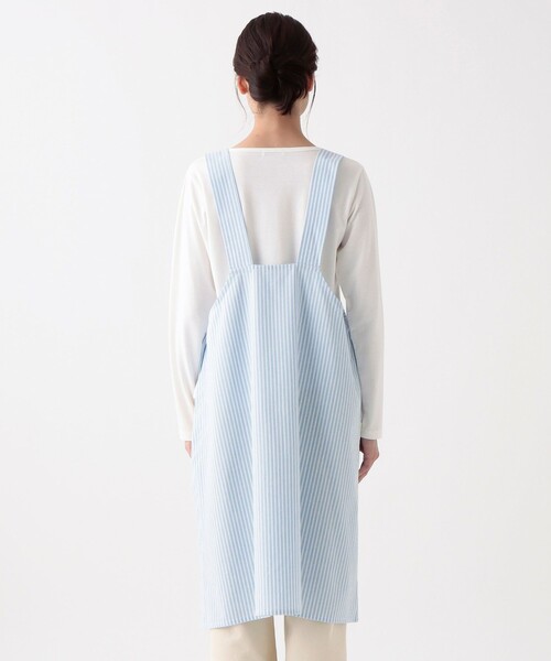 セール】3秒で着られる簡単ストライプエプロン（エプロン）｜Afternoon