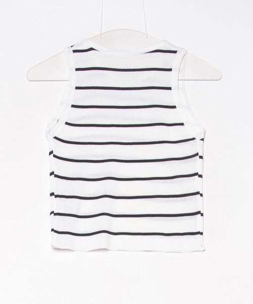 Per sist ence（パーシエンス）の「ボーダータンクトップ（タンクトップ・レディース・アイボリー/ブラック/ホワイト/グリーン・ONE SIZE）」の5枚目の写真