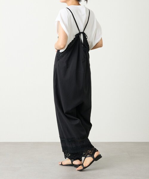 BEARDSLEY(ビアズリー)の「レースキャミサロペット(サロペット/オーバーオール・レディース・ブラック・FREE)」の10枚目の写真