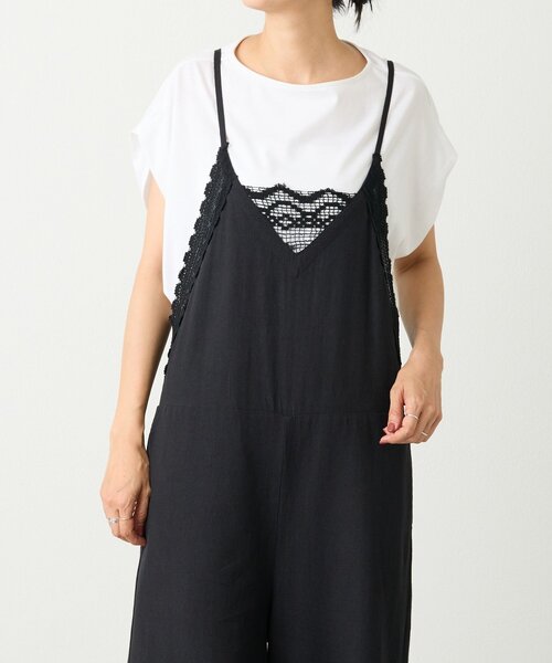 ビアズリーBEARDSLEY　オールインワン　　サロペット BEARDSLEY（ビアズリー）の「リネンジャンプスーツサロペット