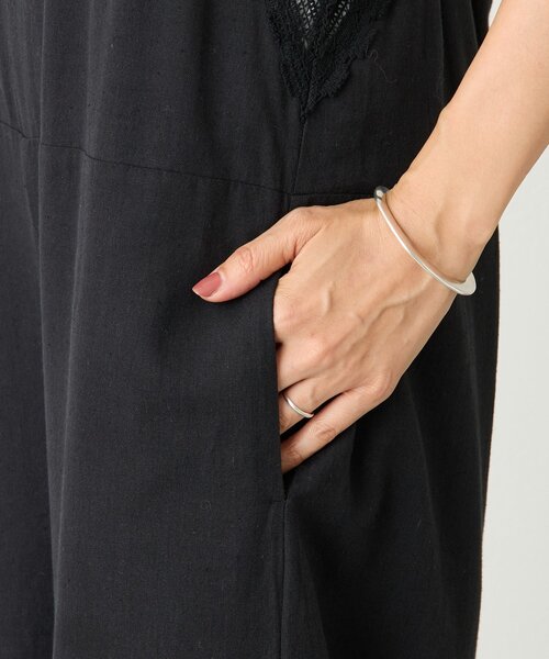 BEARDSLEY(ビアズリー)の「レースキャミサロペット(サロペット/オーバーオール・レディース・ブラック・FREE)」の14枚目の写真