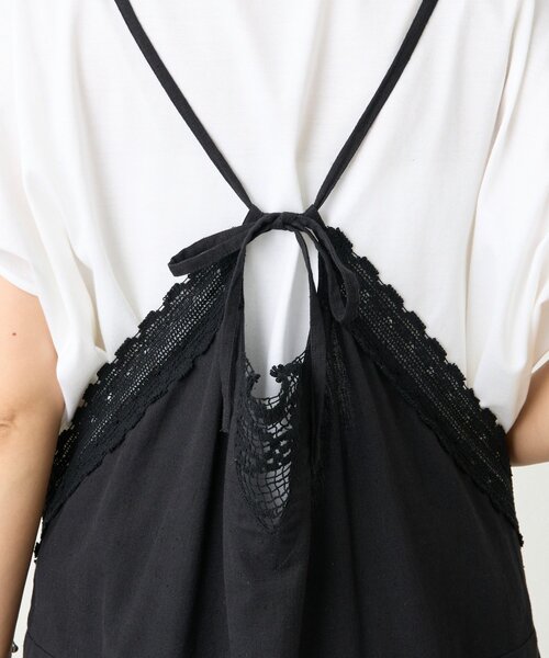 BEARDSLEY(ビアズリー)の「レースキャミサロペット(サロペット/オーバーオール・レディース・ブラック・FREE)」の16枚目の写真