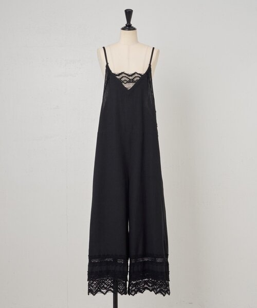 BEARDSLEY(ビアズリー)の「レースキャミサロペット(サロペット/オーバーオール・レディース・ブラック・FREE)」の18枚目の写真