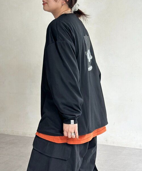 CPCM（シーピーシーエム）の「【ANYMAL】リバーシブルロンT（Tシャツ/カットソー・レディース・ブラック/ホワイト/ブラウン・MEDIUM/LARGE）」の6枚目の写真