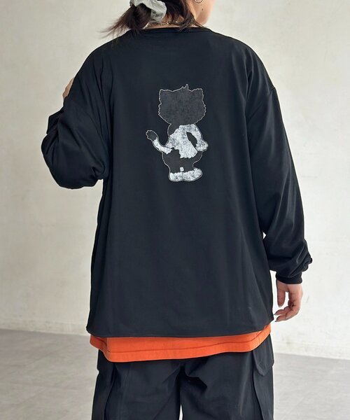 CPCM（シーピーシーエム）の「【ANYMAL】リバーシブルロンT（Tシャツ/カットソー・レディース・ブラック/ホワイト/ブラウン・MEDIUM/LARGE）」の7枚目の写真