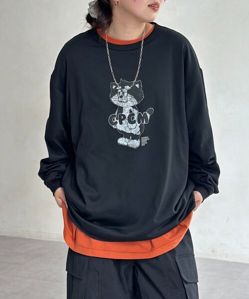 CPCM（シーピーシーエム）の「【ANYMAL】リバーシブルロンT（Tシャツ/カットソー・レディース・ブラック/ホワイト/ブラウン・MEDIUM/LARGE）」の10枚目の写真