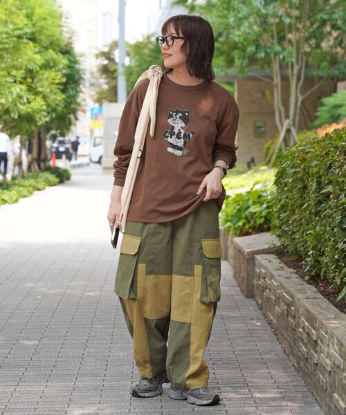 CPCM（シーピーシーエム）の「【ANYMAL】リバーシブルロンT（Tシャツ/カットソー・レディース・ブラック/ホワイト/ブラウン・MEDIUM/LARGE）」の18枚目の写真