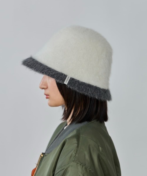 OVERRIDE(オーバーライド)の「OVERRIDE ANG YURU HAT / オーバーライド(ハット・レディース・ホワイト/ネイビー/ブラウン・58cm)」の4枚目の写真