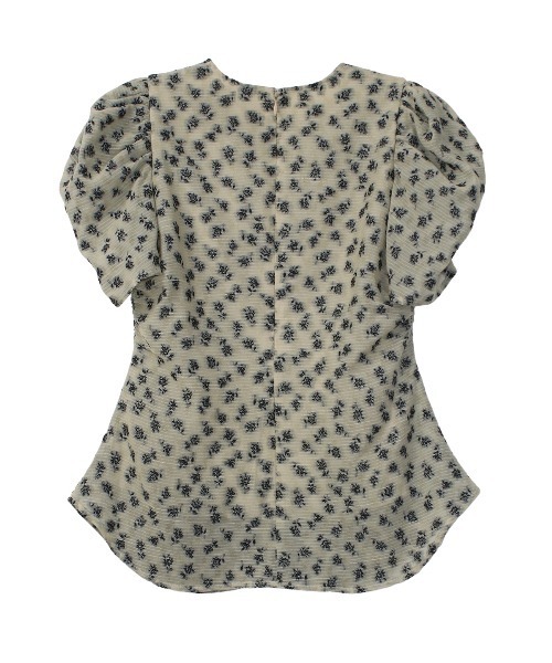 COEL（コエル）の「小花柄ジャガードブラウス（シャツ/ブラウス・レディース・ベージュ/ブラック・FREE）」の22枚目の写真