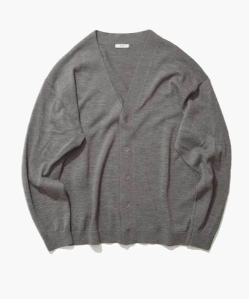 ATON アルパカ和紙　カーディガン ATON（エイトン）の「【ATON】 ALPACA WASHI OVERSIZED CARDIGAN