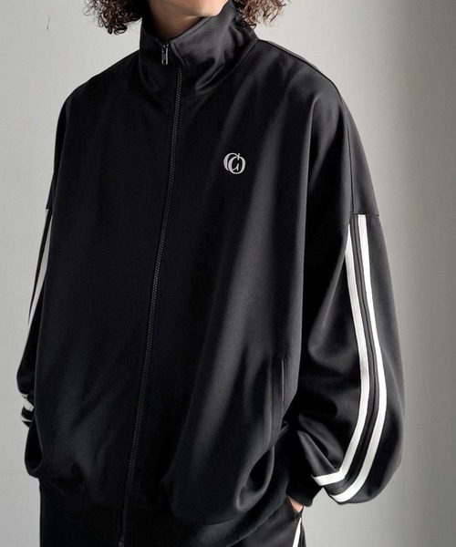 セール】サイドライン ドルマン ハイネックトラックジャケット／Side