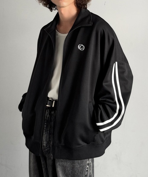 セール】サイドライン ドルマン ハイネックトラックジャケット／Side