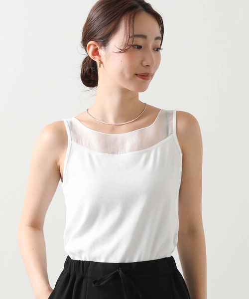 Gready Brilliant（グレディブリリアン）の「布帛ドッキングタンク（タンクトップ・レディース・オフホワイト/ベージュ・38）」の20枚目の写真