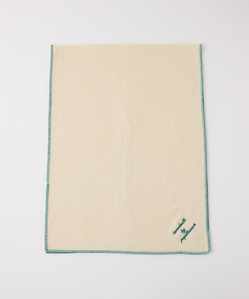 TWEED MILL（ツイードミル）の「TWEEDMILL/PAPILLONNER別注ストール（ストール/ショール・レディース・オフホワイト/ライトグレー/ブラウン・FREE）」の7枚目の写真