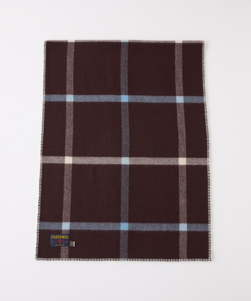 TWEED MILL（ツイードミル）の「TWEEDMILL/PAPILLONNER別注ストール（ストール/ショール・レディース・オフホワイト/ライトグレー/ブラウン・FREE）」の15枚目の写真