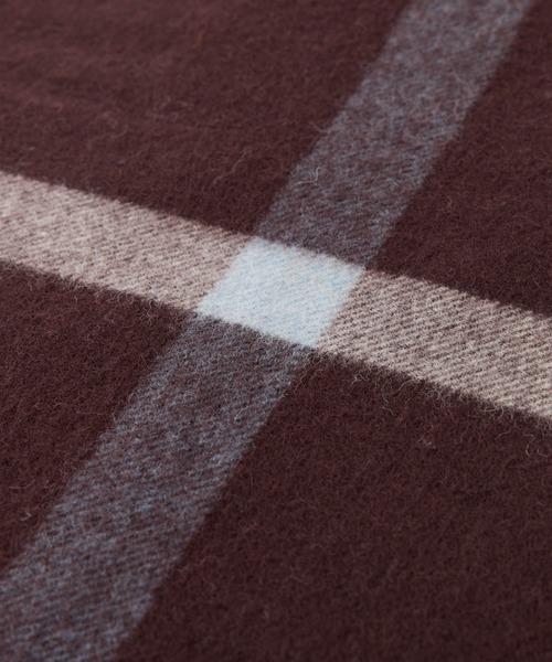 TWEED MILL（ツイードミル）の「TWEEDMILL/PAPILLONNER別注ストール（ストール/ショール・レディース・オフホワイト/ライトグレー/ブラウン・FREE）」の17枚目の写真