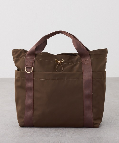 PAPILLONNER（パピヨネ）の「PAPILLONNER/撥水10ポケットトート/強撥水/新色追加（トートバッグ・レディース・ブラック/ダークブラウン/ベージュ・FREE）」の9枚目の写真